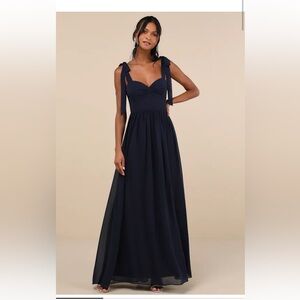 Radiant Charisma Black Chiffon Ruched Tie-Strap Maxi Dress